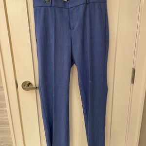 Banana Republic blue plaid trouser pants. Size 6